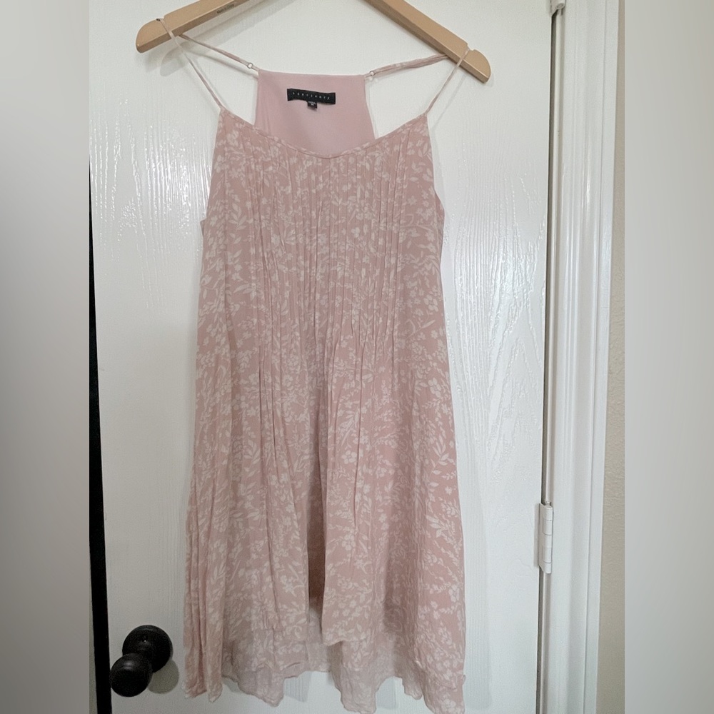 Pink and White Floral Mini Dress